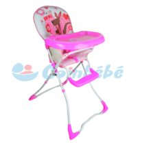 Chaise haute rose – monbébé