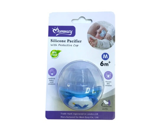 Sucette Momeasy 6m+ Type orthodontique – Blue