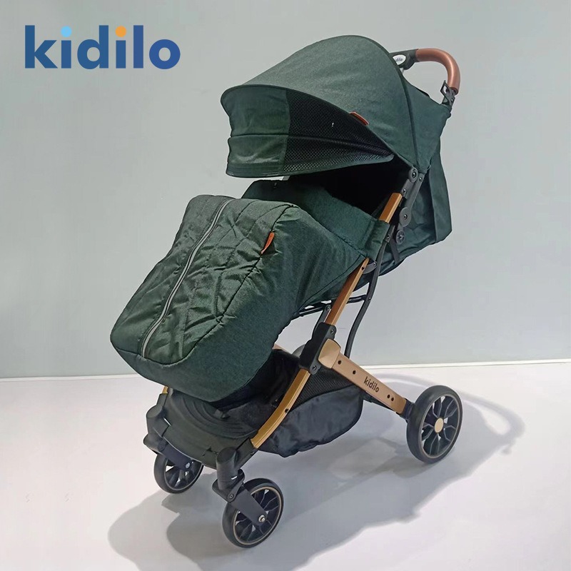 Poussette valise gold + Couvre jambe – Kidilo