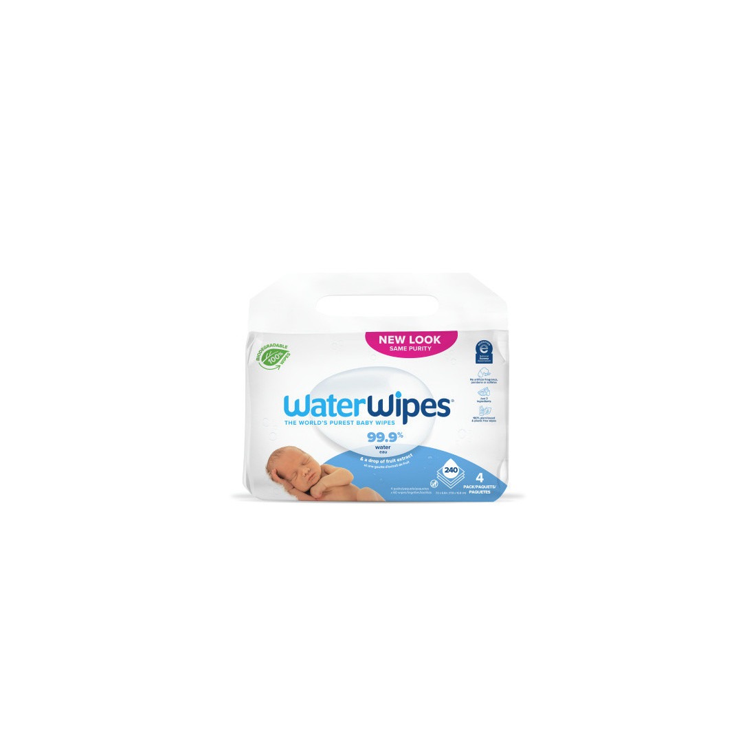WaterWipes Lingettes Value Pack – 4 paquets